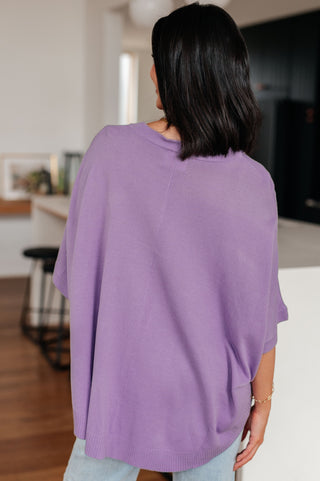 Lilac Whisper Dolman Sleeve Top