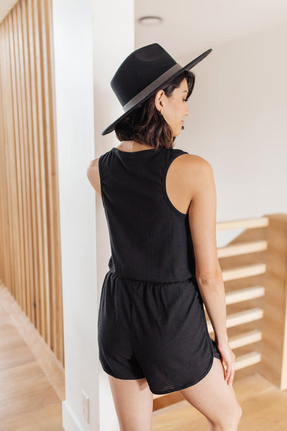 Wanderlust Romper in Black