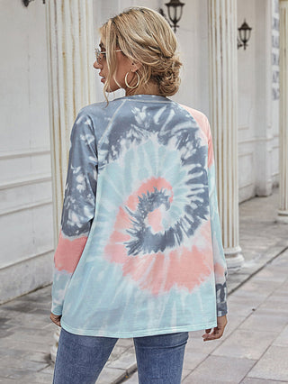 Printed Round Neck Raglan Sleeve Tee