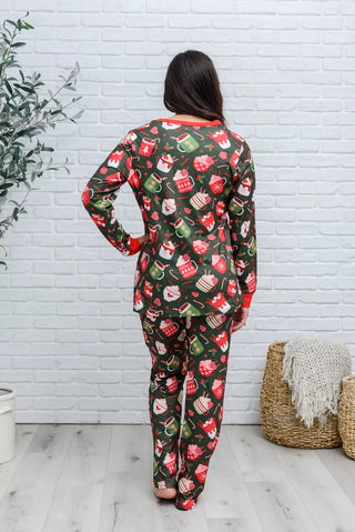 PREORDER: Soft & Stretchy Long Sleeve Pajamas in Christmas Chocolate