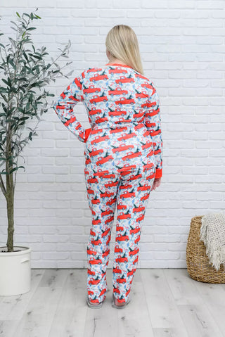 PREORDER: Soft & Stretchy Long Sleeve Pajamas in Truck