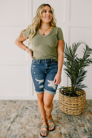 Andy Top in Olive