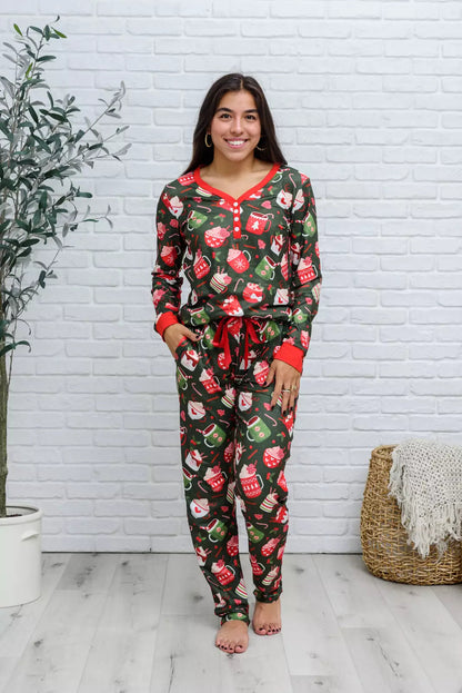 PREORDER: Soft & Stretchy Long Sleeve Pajamas in Christmas Chocolate