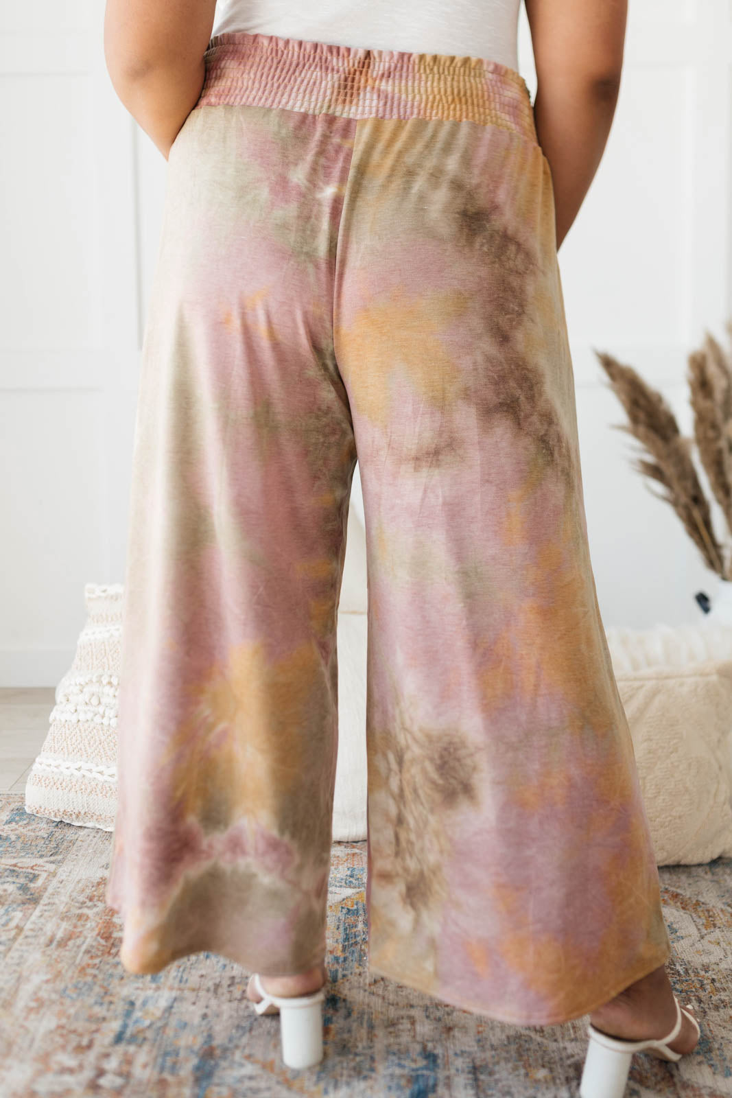 Beachy Clean Wide Leg Trousers in Mauve