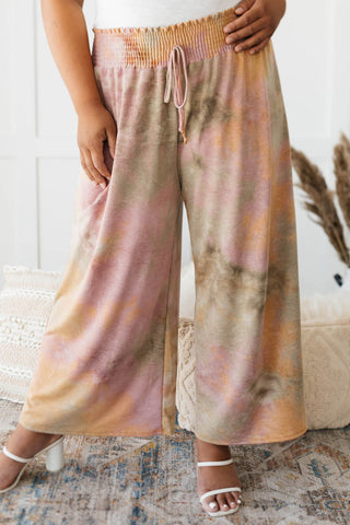 Beachy Clean Wide Leg Trousers in Mauve