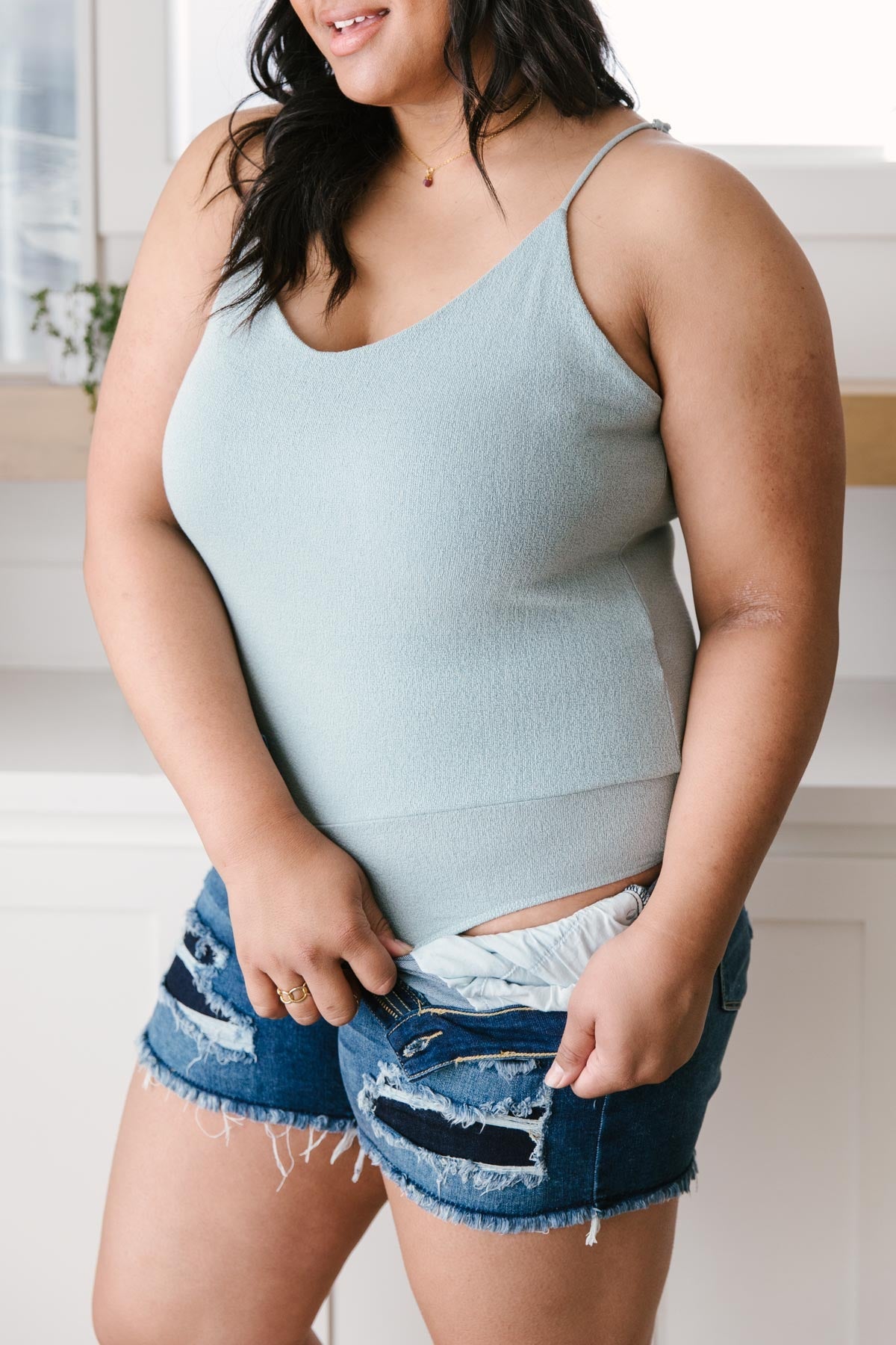 Better Or Best Seafoam Tank Bodysuit