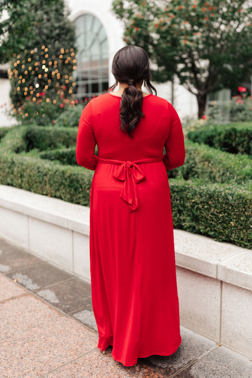 Bri Maxi Dress in Burgundy