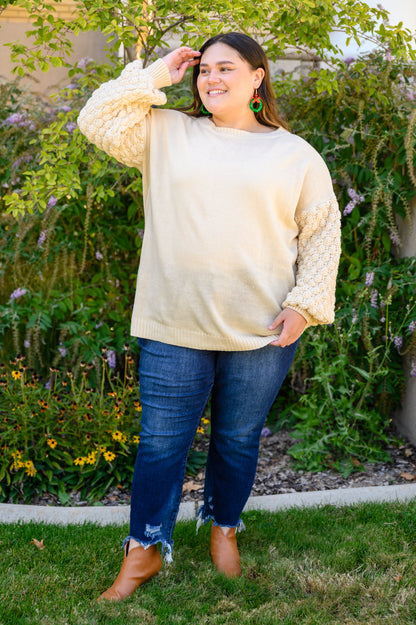 Bubbly B Sweater In Ivory