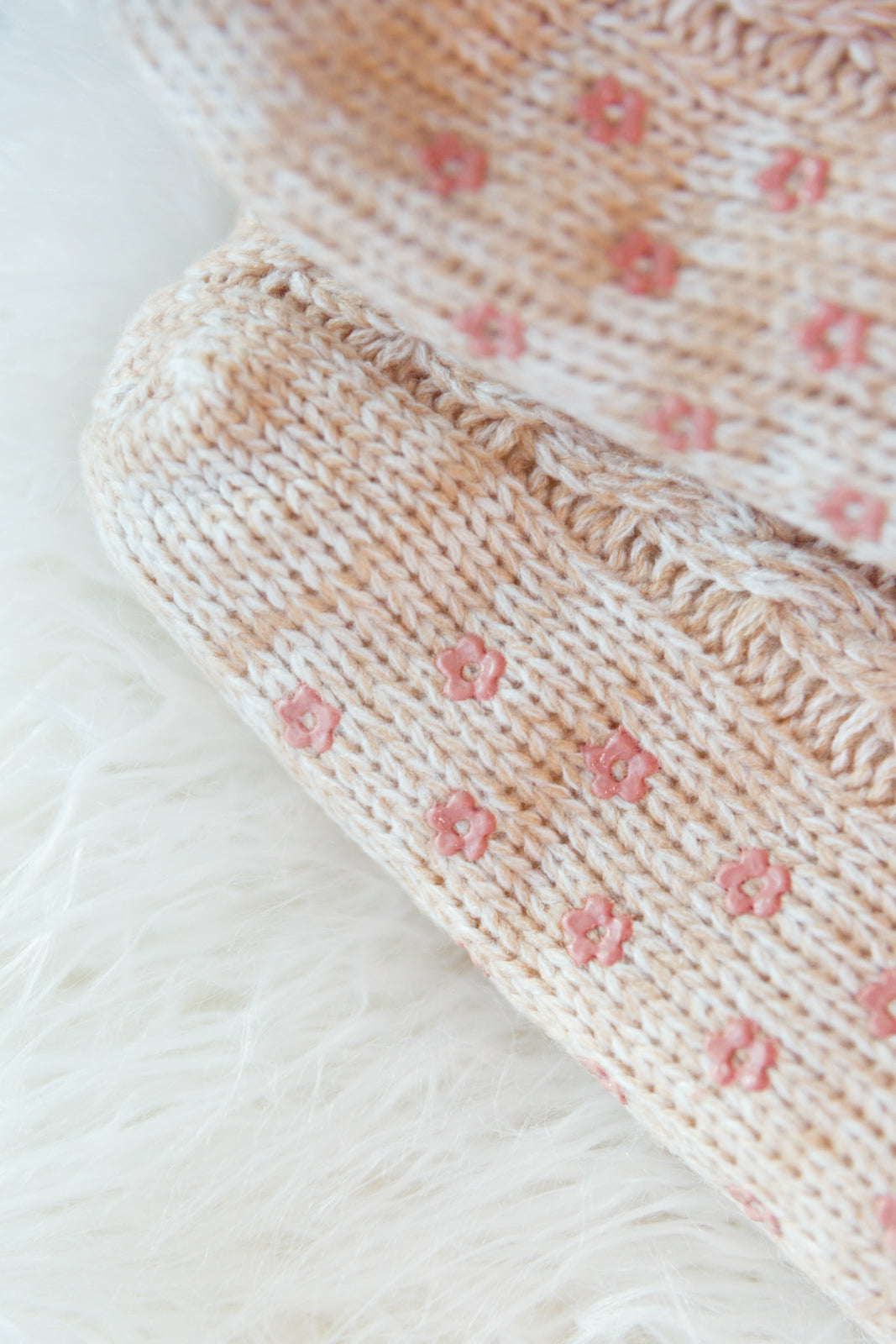 Cable Knit Faux Fur Slipper Boot