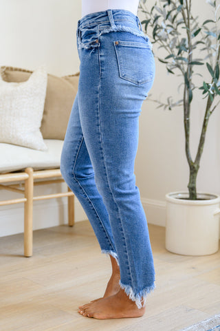 Christina Fringed Pocket Slim Fit Jeans