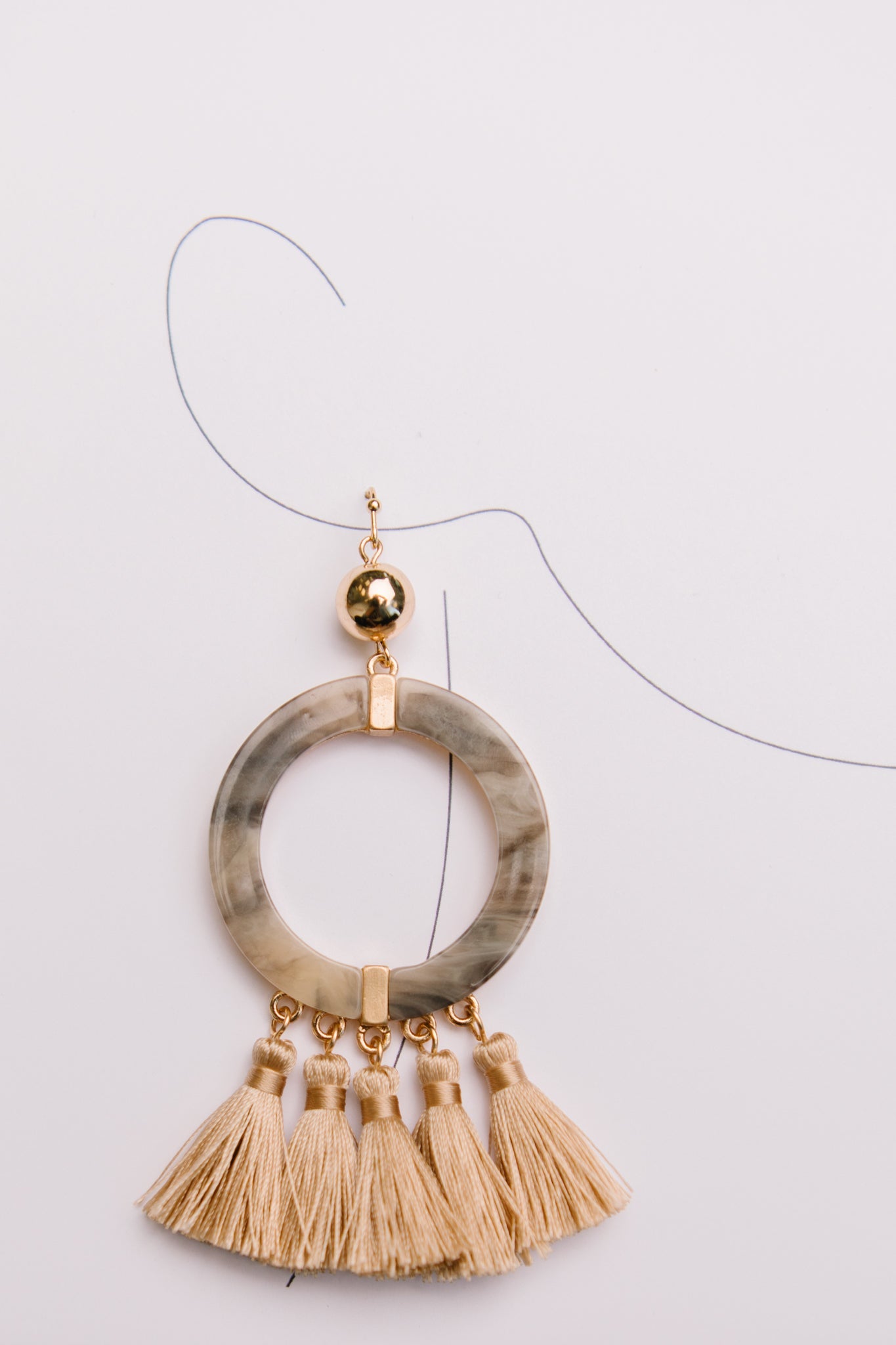 Circle Fringe Earrings