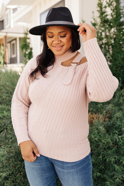 City Chic Sweater in Mauve