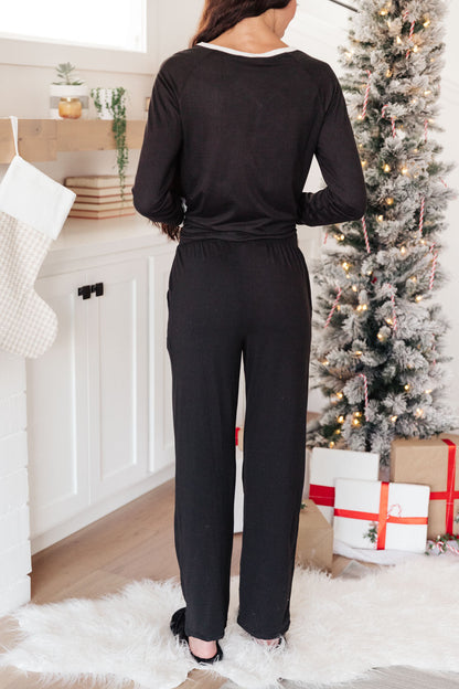 Classic & Cozy Pajama Bottoms in Black