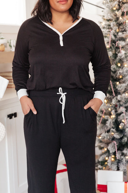 Classic & Cozy Pajama Bottoms in Black