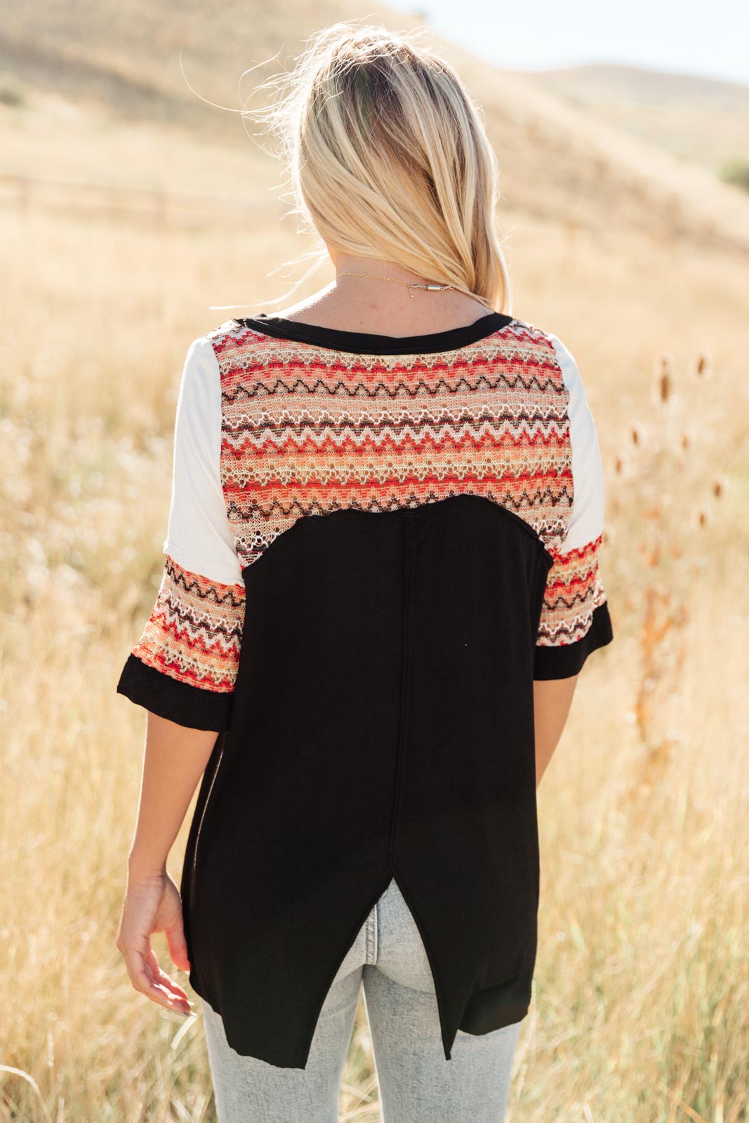 Cyprus Top in Black/Multi