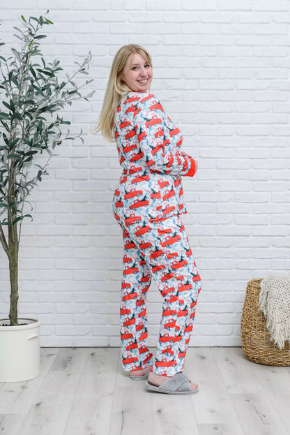 PREORDER: Soft & Stretchy Long Sleeve Pajamas in Truck