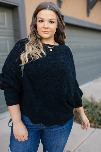 Designed For Details Sweater in Black