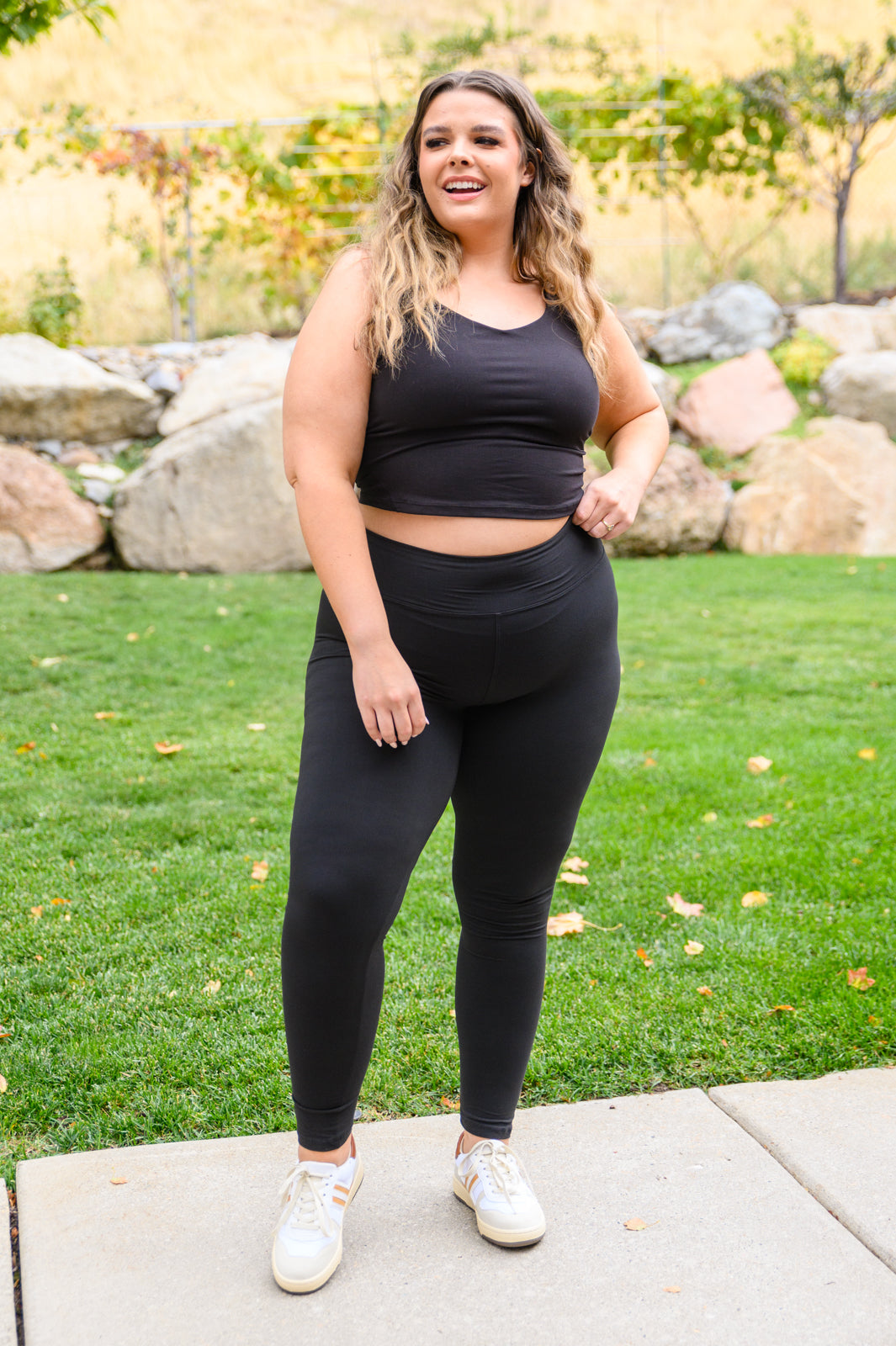 Don't Stray Away Full Length Leggings In Black