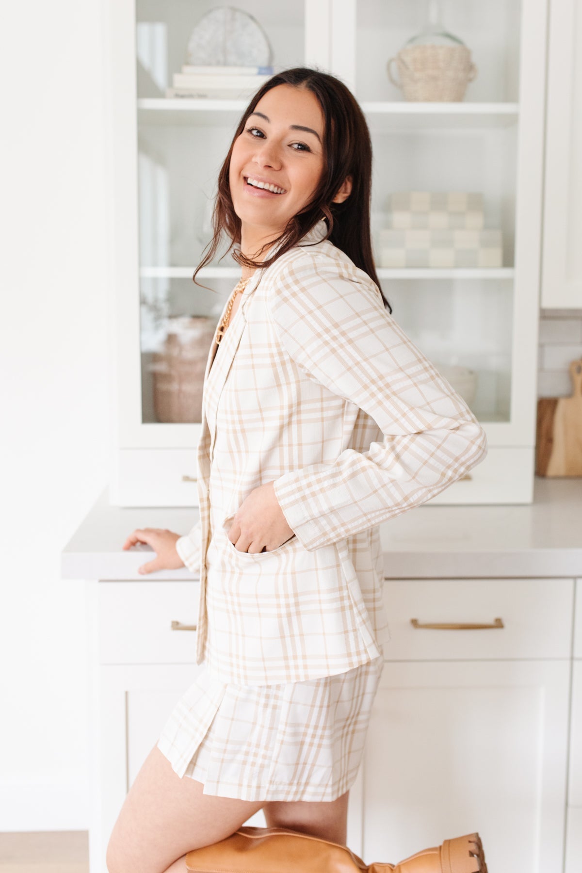 Dressed in Plaid Blazer