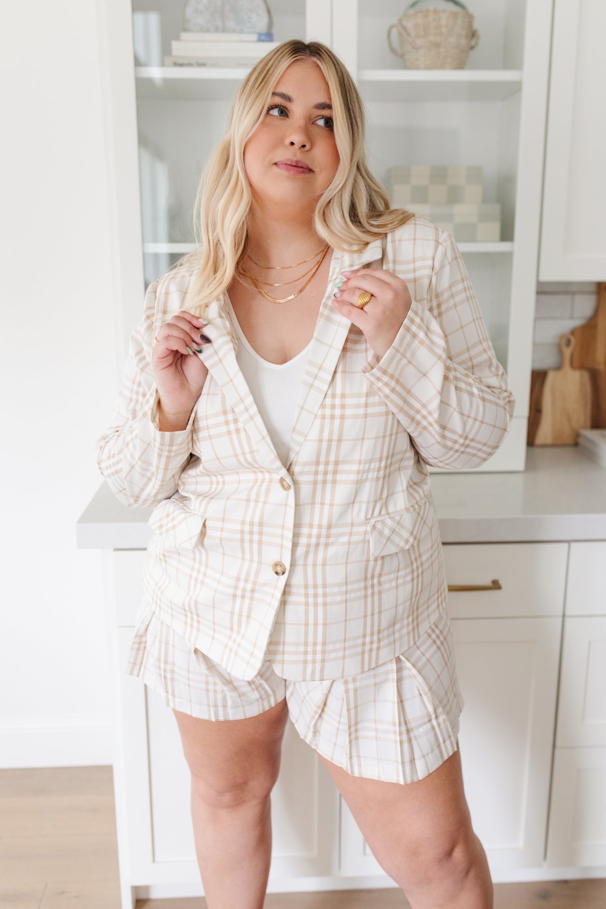 Dressed in Plaid Blazer