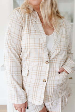 Dressed in Plaid Blazer