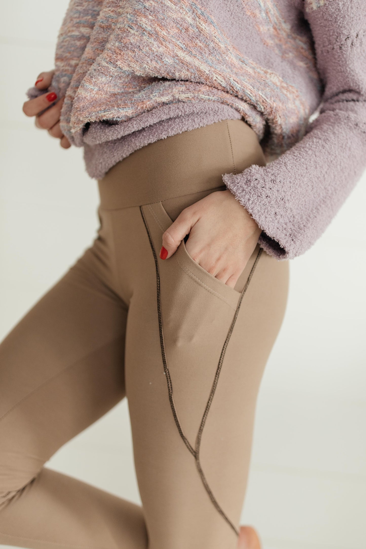 Dressin' Casual Leggings in Taupe