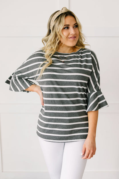 Every Direction Top in Charcoal