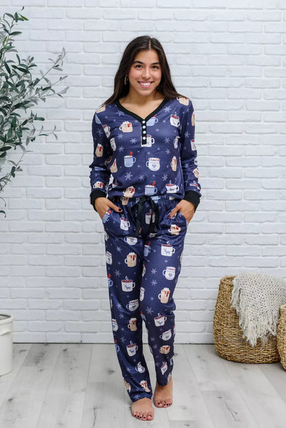 PREORDER: Soft & Stretchy Long Sleeve Pajamas in Winter Cup