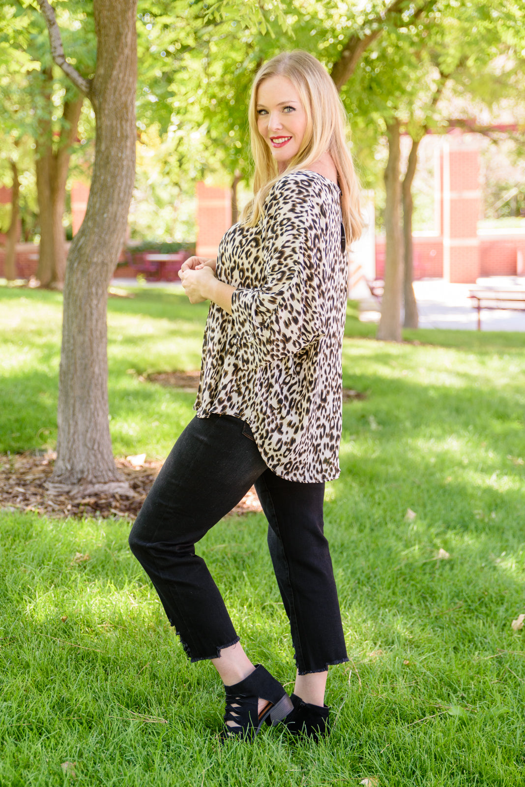 Felicity Animal Print Blouse