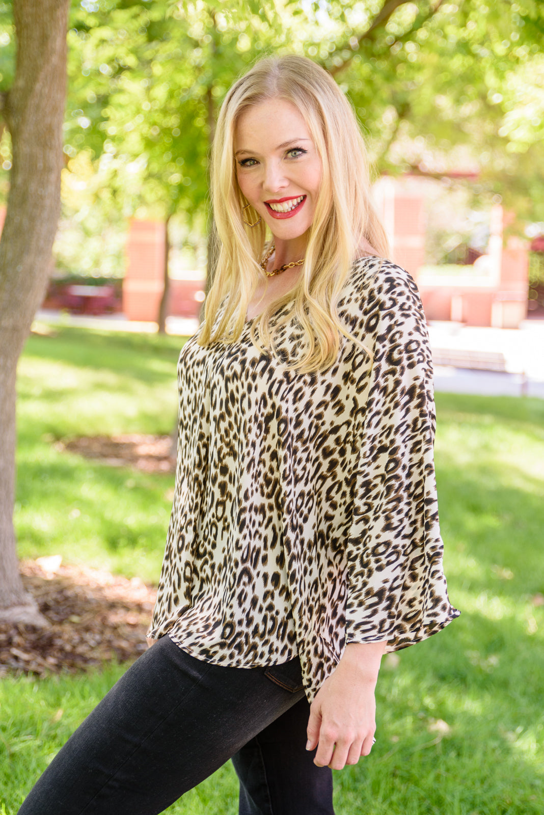 Felicity Animal Print Blouse