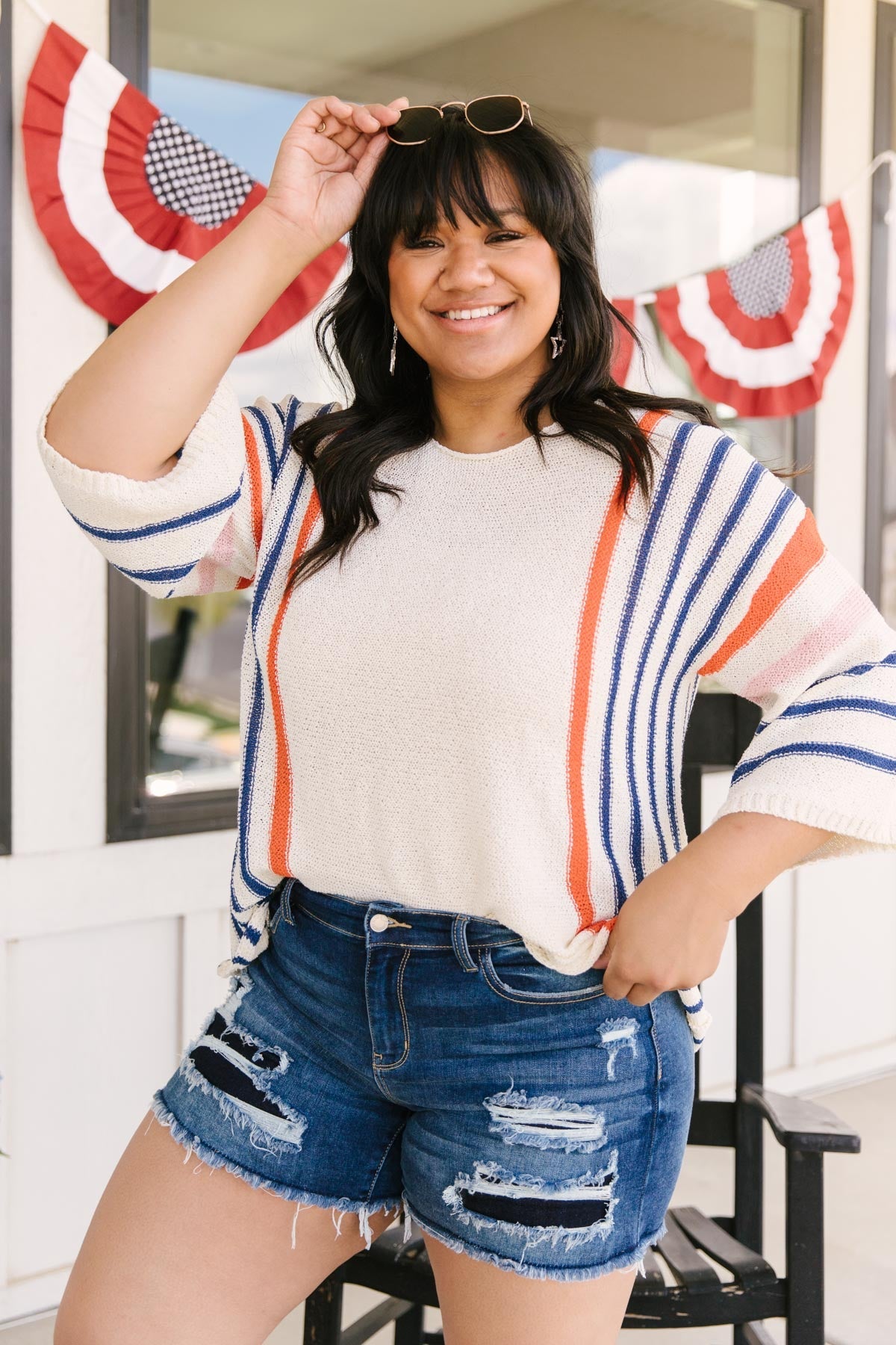 Festive Stripes Top