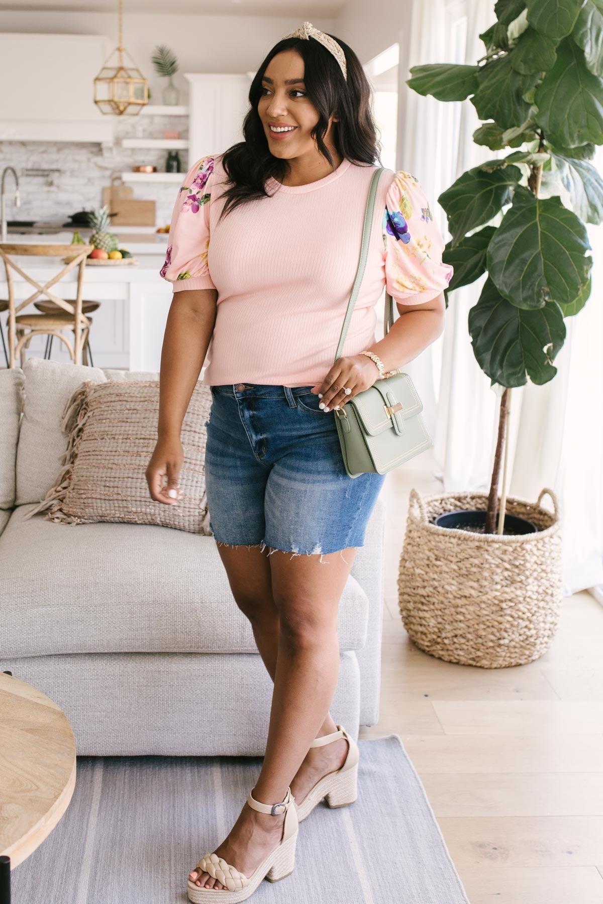 Floral Festival Blouse in Pink