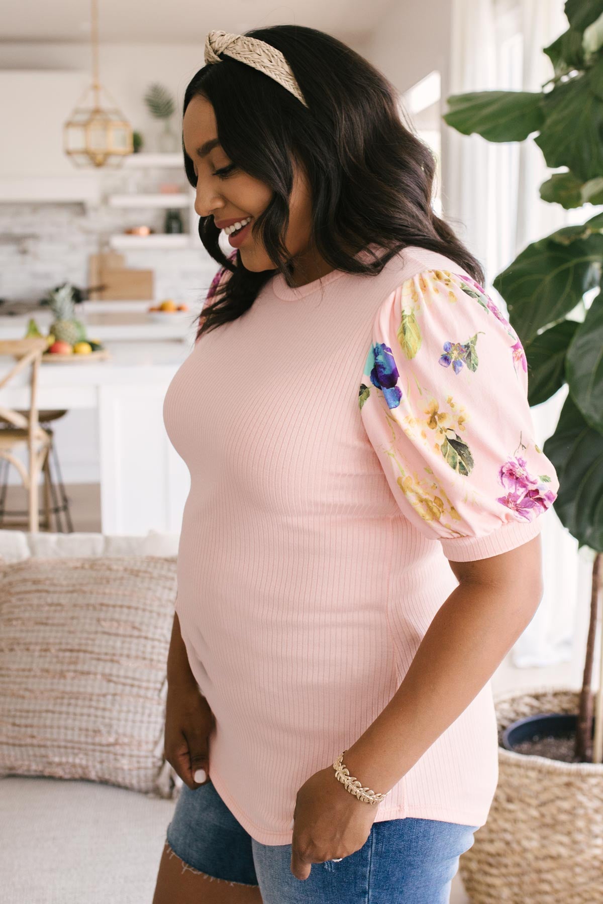 Floral Festival Blouse in Pink