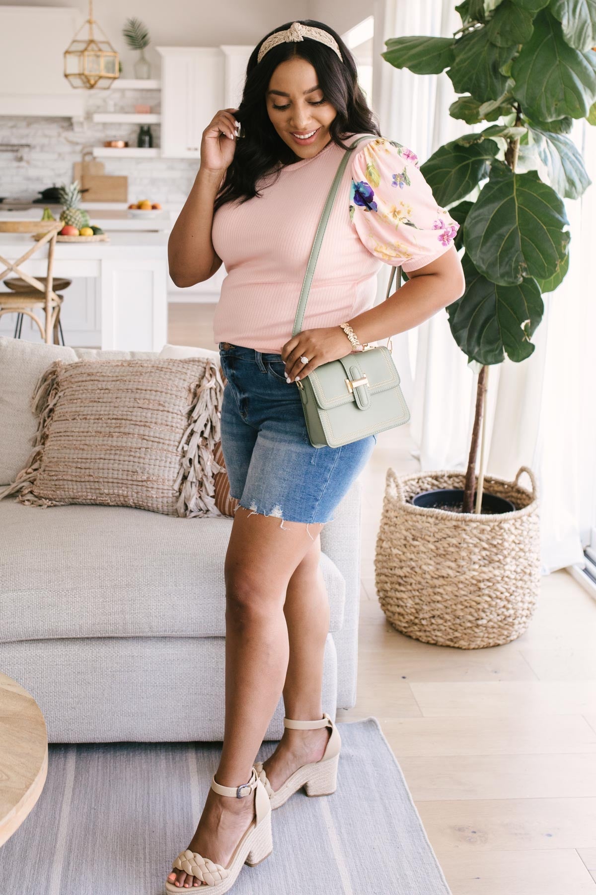 Floral Festival Blouse in Pink