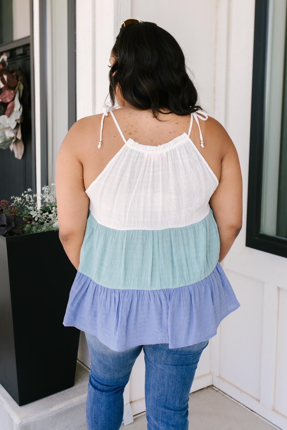 Gimme That Love Top in Aqua