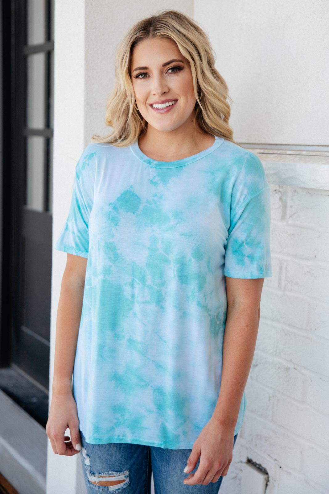 Aqua Escape Tie Dye Top