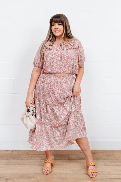 Golden Hour Skirt In Rose