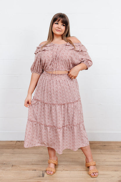 Golden Hour Skirt In Rose