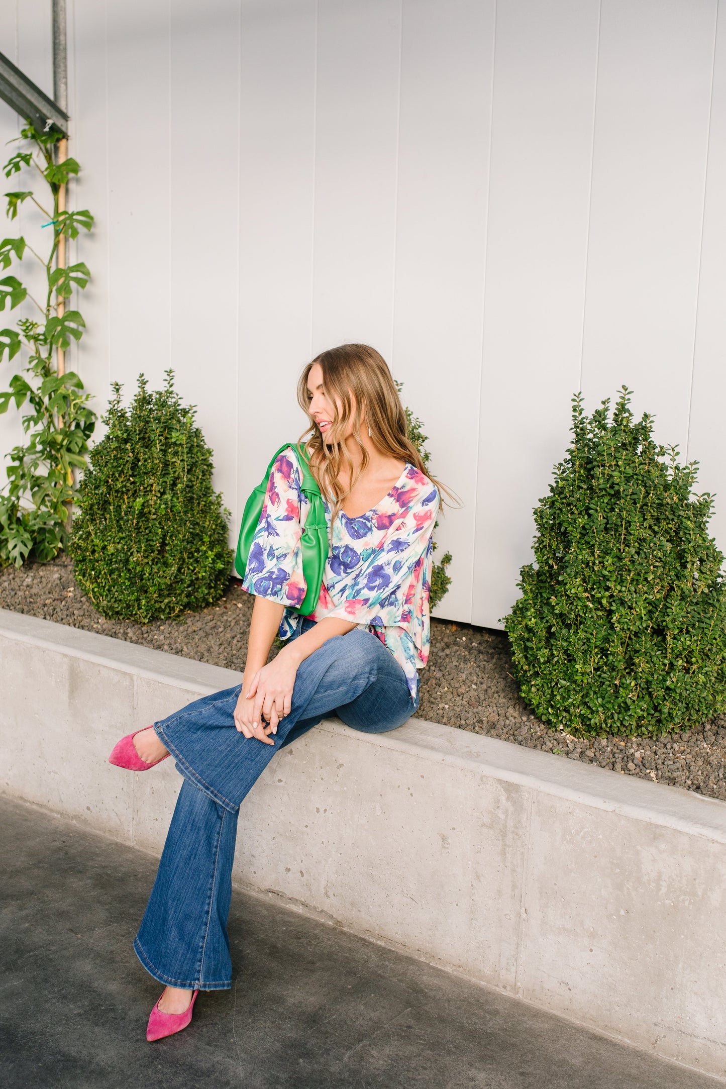 Hello There Floral Top