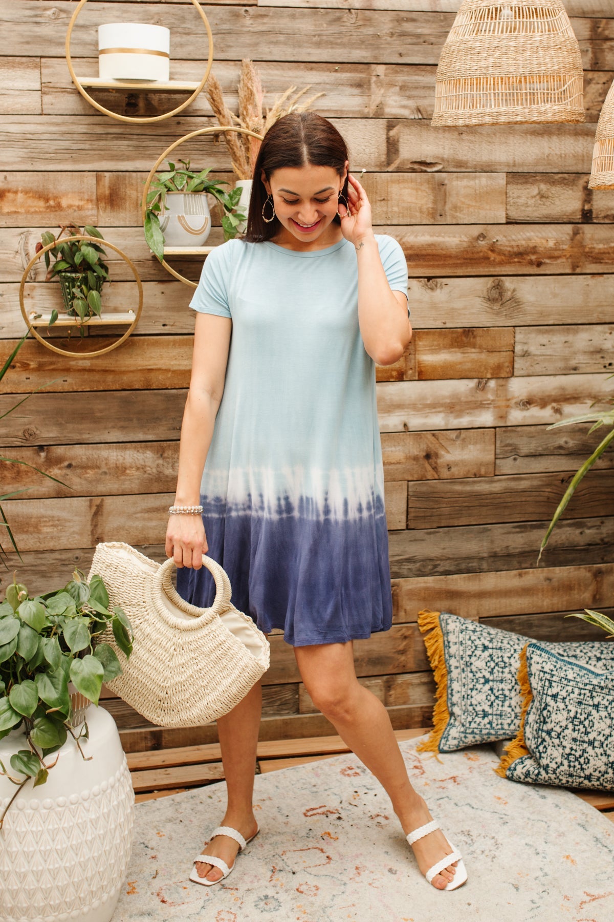 High & Low Tides Tie Dye Dress