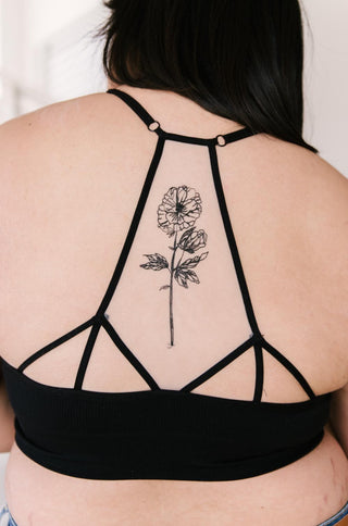 Hint of Intimate Tattoo Mesh Bralette