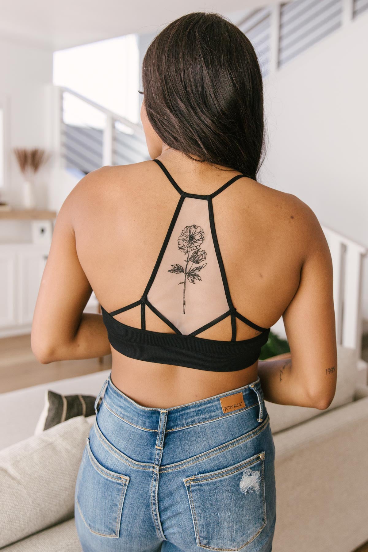 Hint of Intimate Tattoo Mesh Bralette