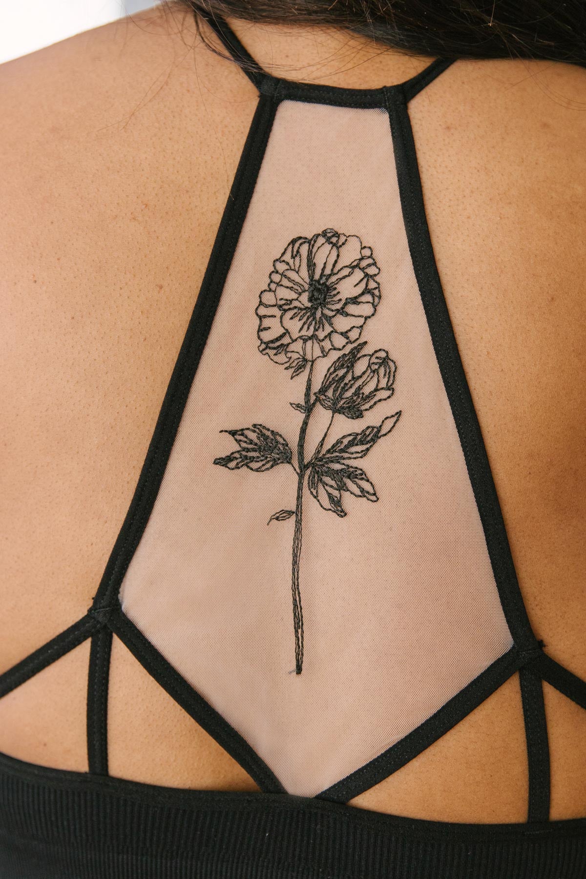 Hint of Intimate Tattoo Mesh Bralette