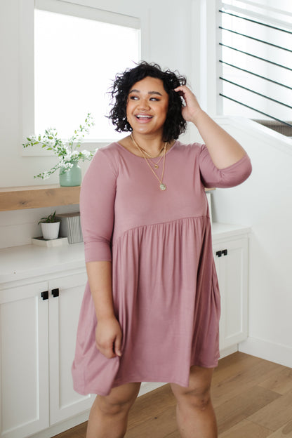 Weekender Dress In Mauve