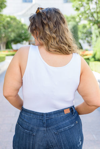 Keep Me Around Bodysuit In White