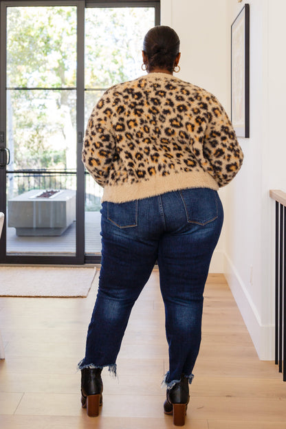 Kimberly Fuzzy Animal Print Cardigan