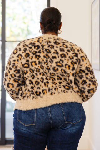 Kimberly Fuzzy Animal Print Cardigan