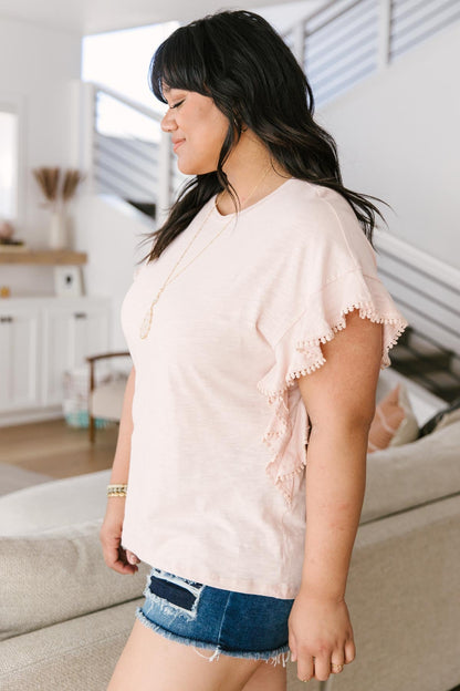 Lea Layered Top In Pink