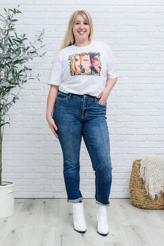 London Midrise Cuffed Boyfriend Jeans