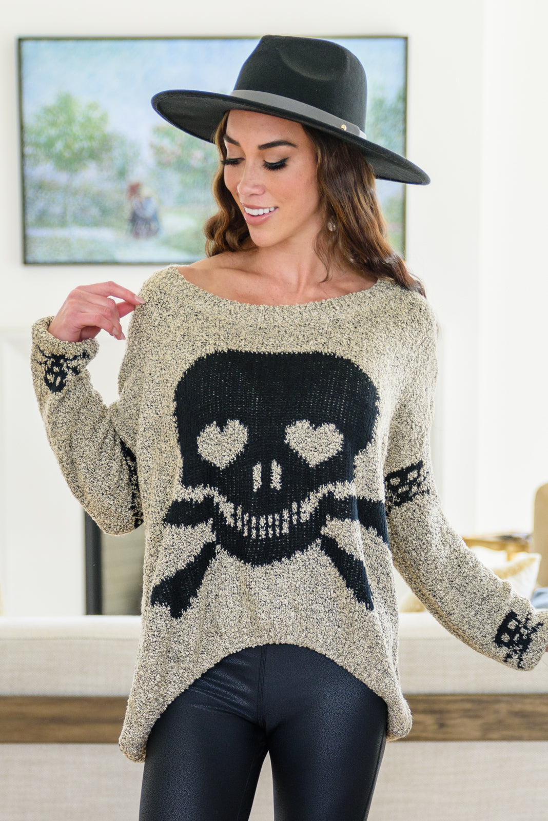 PREORDER: Love And Pirates Chenille Skull Sweater